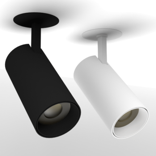 LED SPOT 220V Infälld 20W 2700K (Svart)