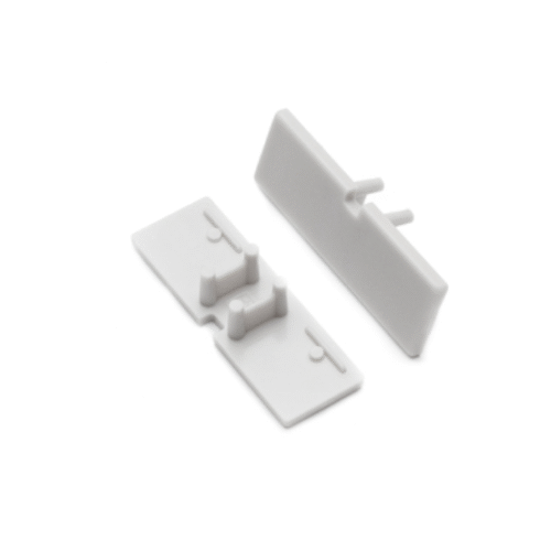 Ändstycke med hål - BACK10 - Grå