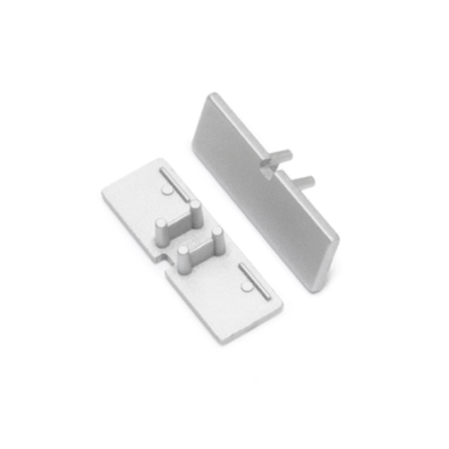 Ändstycke med hål - BACK10 - Silver