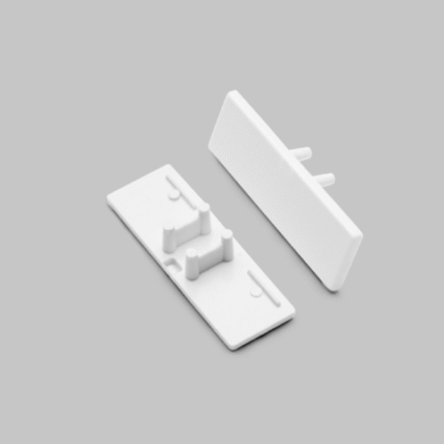 Ändstycke - BACK10 - Vit