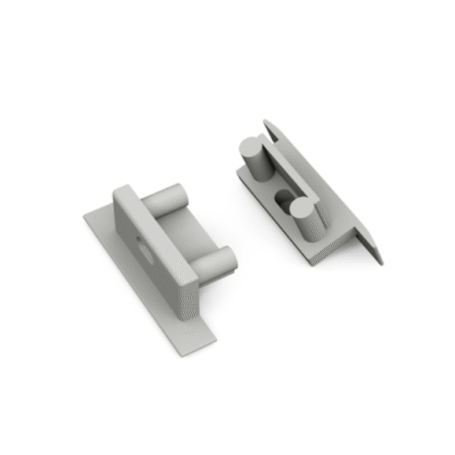 Ändstycke med hål - BEGTIN12 Gen2 SQ - Grå