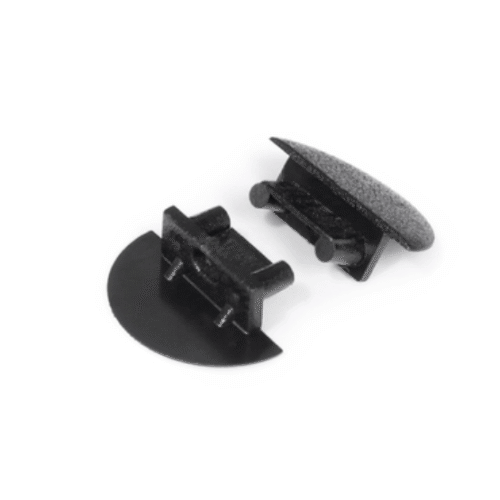 Ändstycke med hål - BEGTIN12 Gen2 - Svart