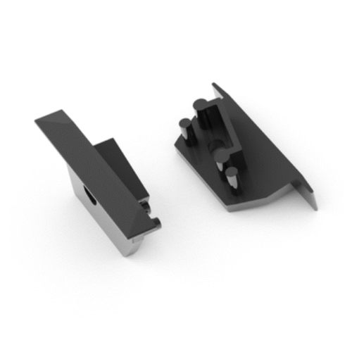 Ändstycke med hål - DIAGONAL14 - Svart