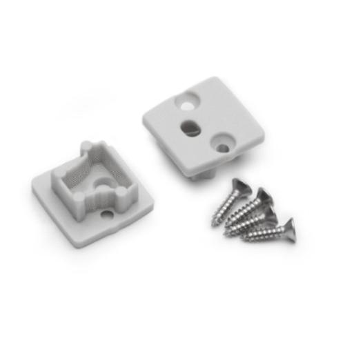 Ändstycke med hål - FLOOR12 - Grå