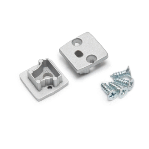 Ändstycke med hål - FLOOR12 - Silver