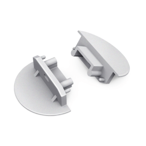 Ändstycke med hål - GROOVE14 Gen2 - Silver