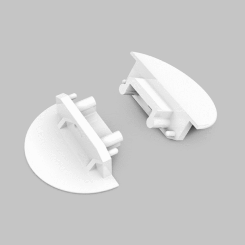 Ändstycke med hål - GROOVE14 Gen2 - Vit