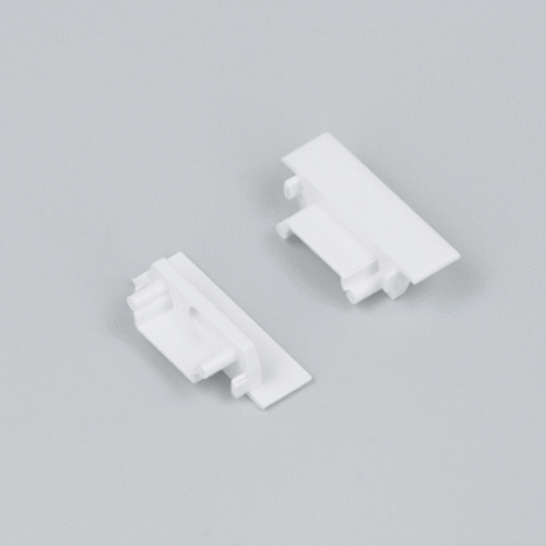 Ändstycke med hål - GROOVE14.v2 - Vit