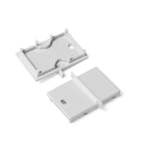 Ändstycke med hål - LINEA-IN20-E7 - Grå