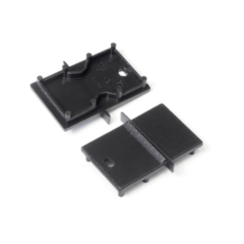 Ändstycke med hål - LINEA-IN20-E7 - Svart