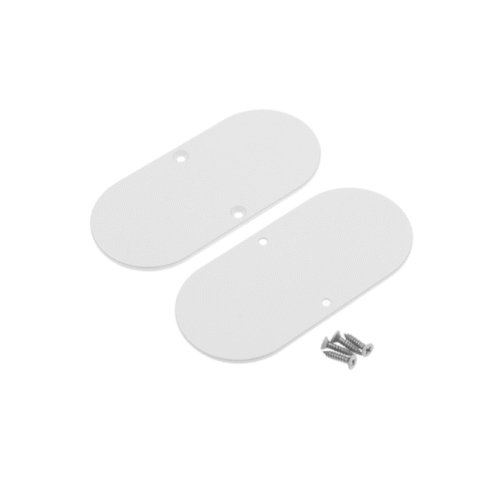 Ändstycke - NAMI23-D9 Metall - Vit