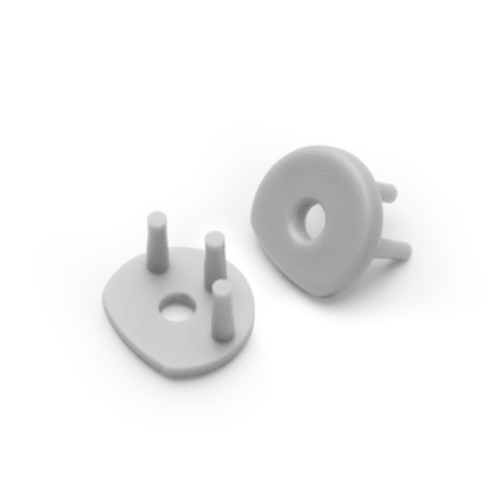 Ändstycke med hål - PEN8 - Grå