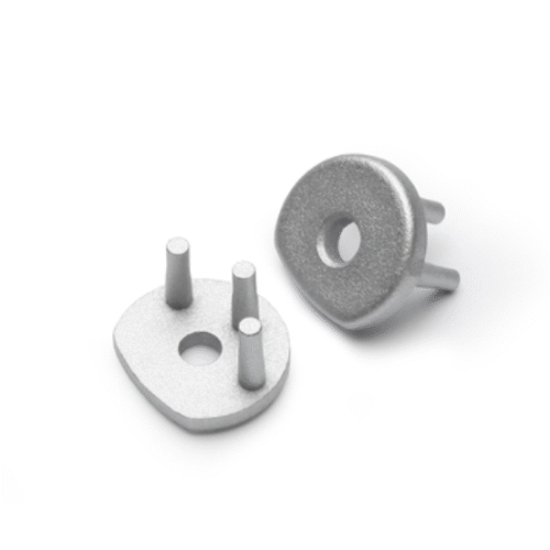 Ändstycke med hål - PEN8 - Silver