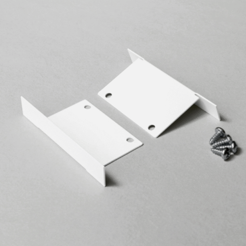 Ändstycke - PHIL INFÄLLD Metall - Vit