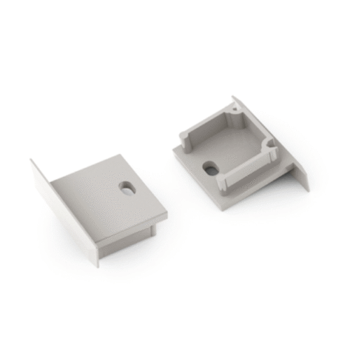 Ändstycke med hål - SMART-IN16-BC3 - Grå