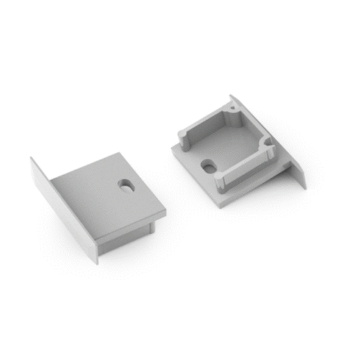 Ändstycke med hål - SMART-IN16-BC3 - Silver