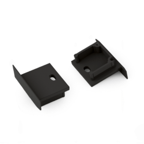 Ändstycke med hål - SMART-IN16-BC3 - Svart