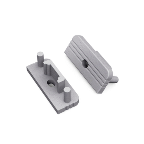 Ändstycke med hål - SURFACE10 - Silver