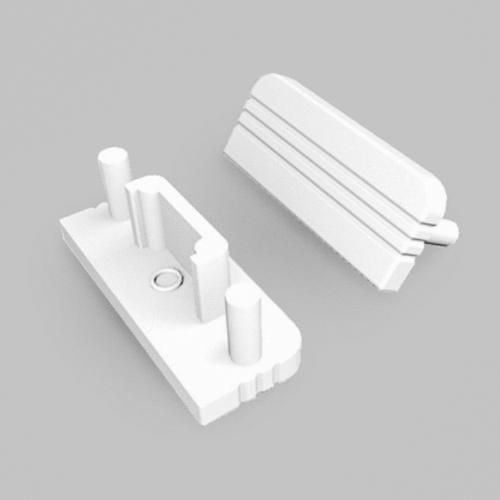 Ändstycke - SURFACE10 - Vit