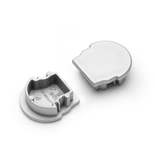 Ändstycke - UNI12 D - Silver