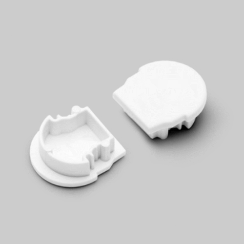 Ändstycke - UNI12 D - Vit