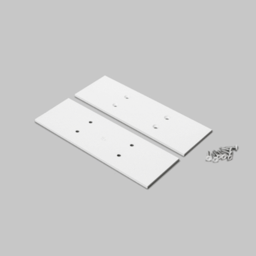 Ändstycke - VARIO30-16-E9 Metall - Vit