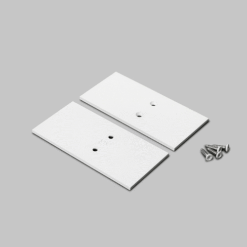 Ändstycke - VARIO30-19-E9 Metall - Vit