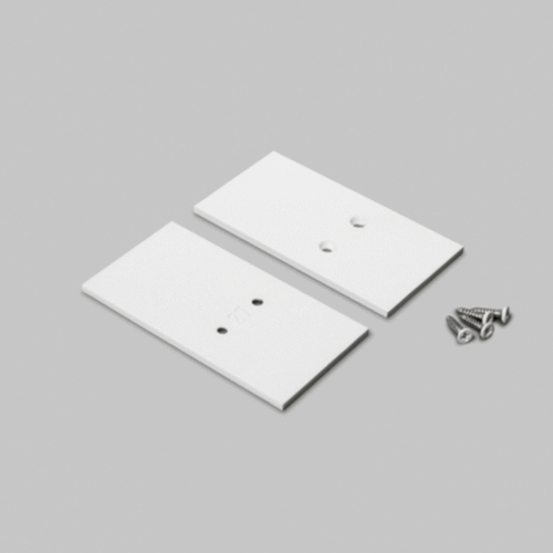 Ändstycke - VARIO30-27 Metall - Vit