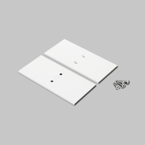 Ändstycke - VARIO30-32 Metall - Vit