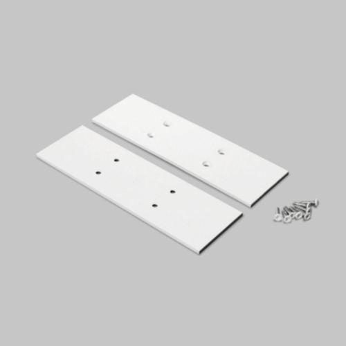 Ändstycke - VARIO30-34 Metall - Vit