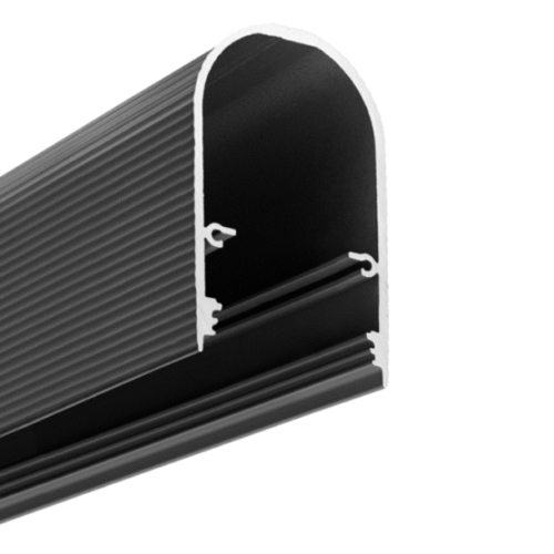 LED-profil - NAMI23 CD-9 - 1000 - Mellanmörk