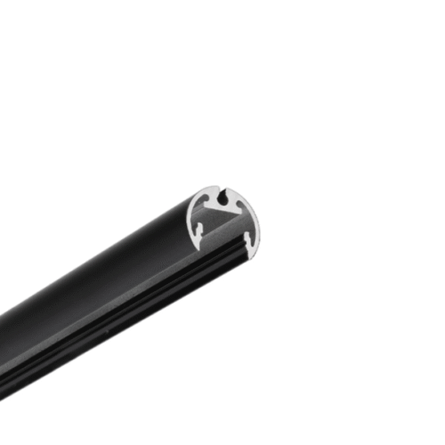 Rund LED-profil - PEN12 CJ - 4050 - Svart