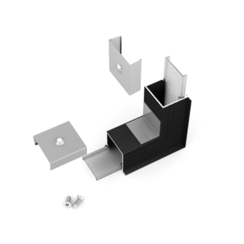 Skarvdel - LINEA-IN20 270° Böjd - Svart