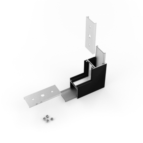 Skarvdel - LINEA20 270° Böjd - Svart