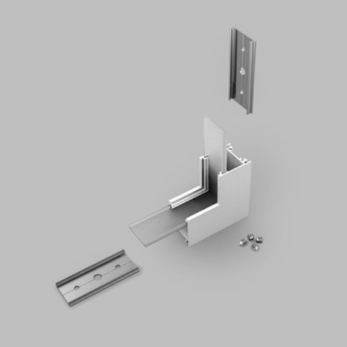 Skarvdel - LINEA20 90° Böjd - Vit