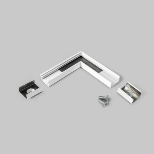 Skarvdel - SLIM8 90° - Vit