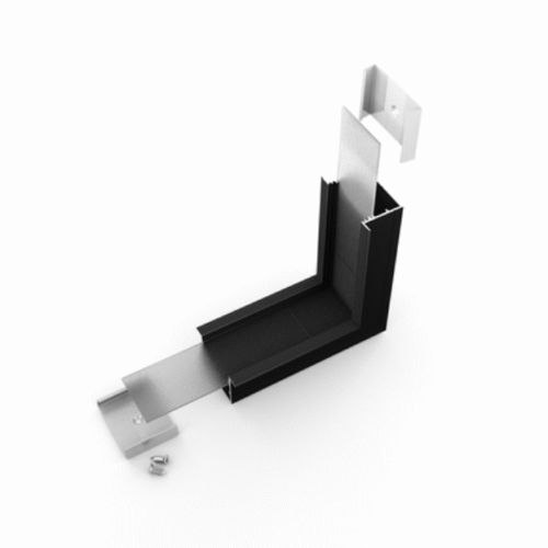 Skarvdel - VARIO30-07 90° Böjd - Svart