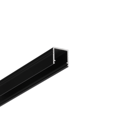 Aluminiumprofil för LED-belysning i svart design