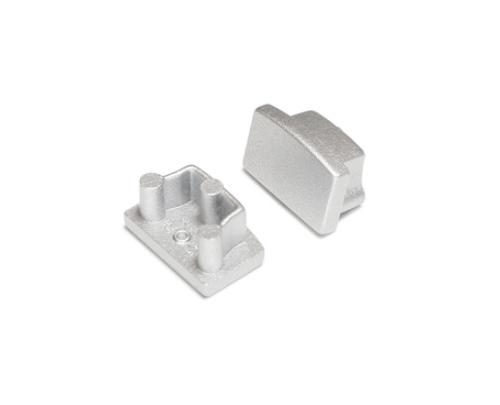 Ändstycke - BEGTON12 C - Silver