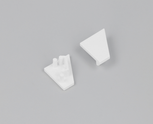 Ändstycke - CORNER10.v2 - Vit