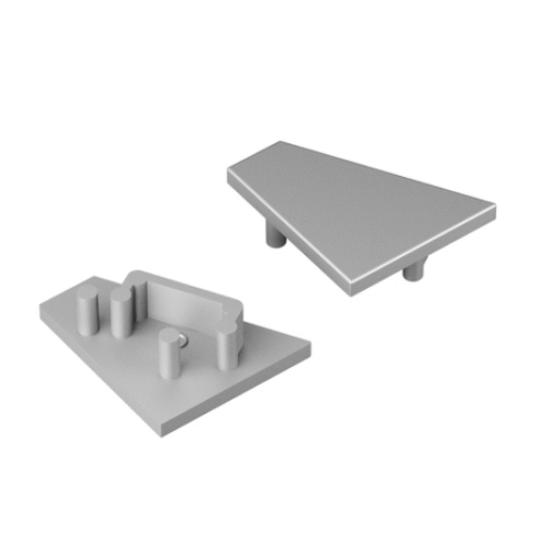 Ändstycke - CORNER12.v2 - Silver