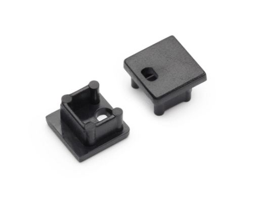 Ändstycke med hål - SMART10 - Svart