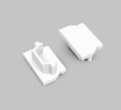 Ändstycke - UNI12 Gen2 - Vit