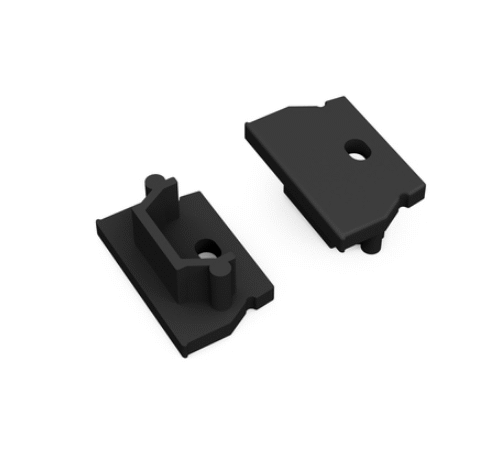 Ändstycke med hål - UNI12 Gen2 - Svart