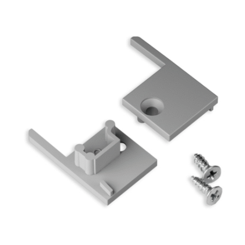 Ändstycke - UP-TILE10 - Grå