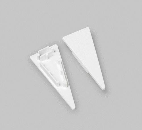 Ändstycke - WALLE12 - Vit