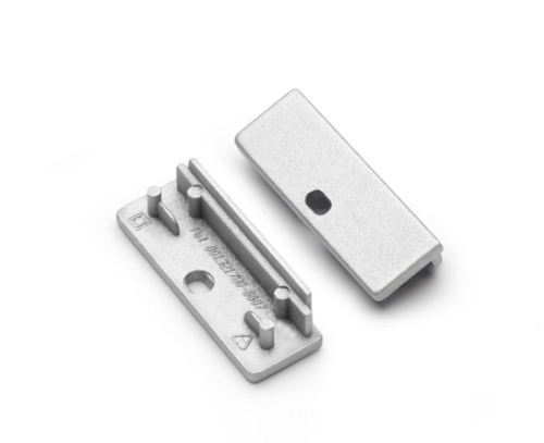 Ändstycke med hål - WIDE24 - Silver