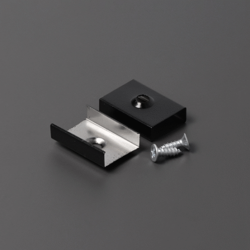 Fäste/Clips - S - Försänkt - Svart