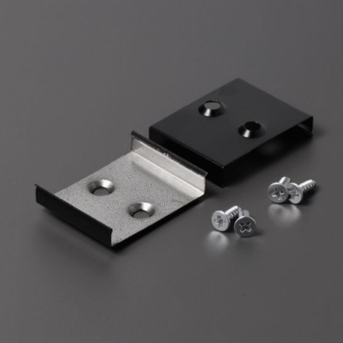 Fäste/Clips - W Försänkt - Svart