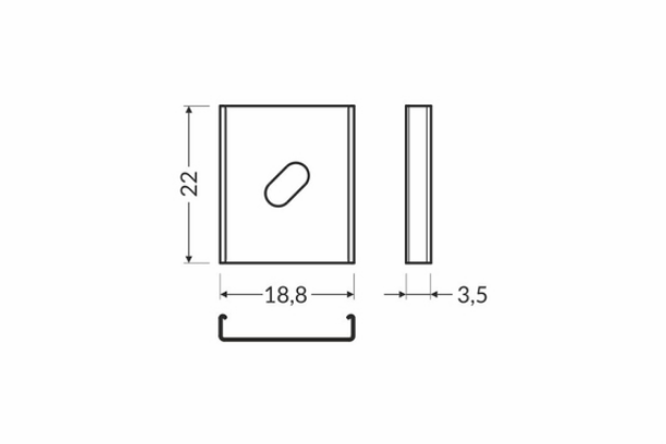 Fäste/Clips - Y - Inox - Bild 2